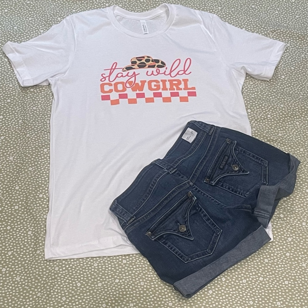 Stay wild cowgirl tee